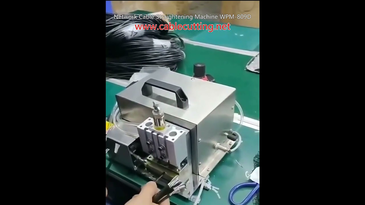 Precision USB Shield Wire Twisting & Network Cable Straightening Machine WPM-809-D