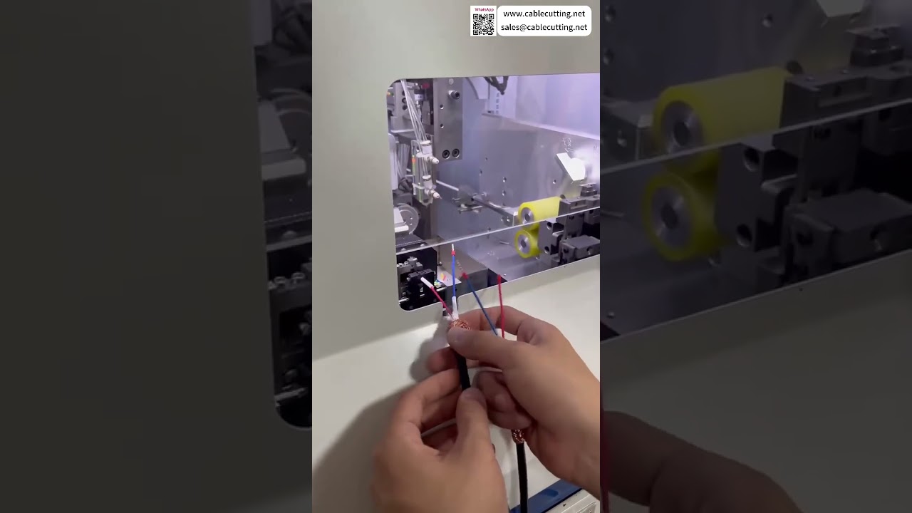 Fully Auto Number Tube Terminal Machine Stripping Crimping Twisting Number Tube Machine Ops - Shorts